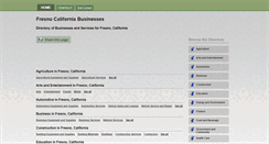 Desktop Screenshot of fresnocaliforniabusinesses.com